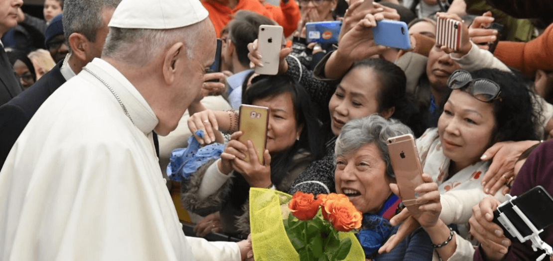 جانب من مقابلة البابا فرنسيس مع المؤمنين، اليوم الأربعاء 19 شباط 2020 (إعلام الفاتيكان)