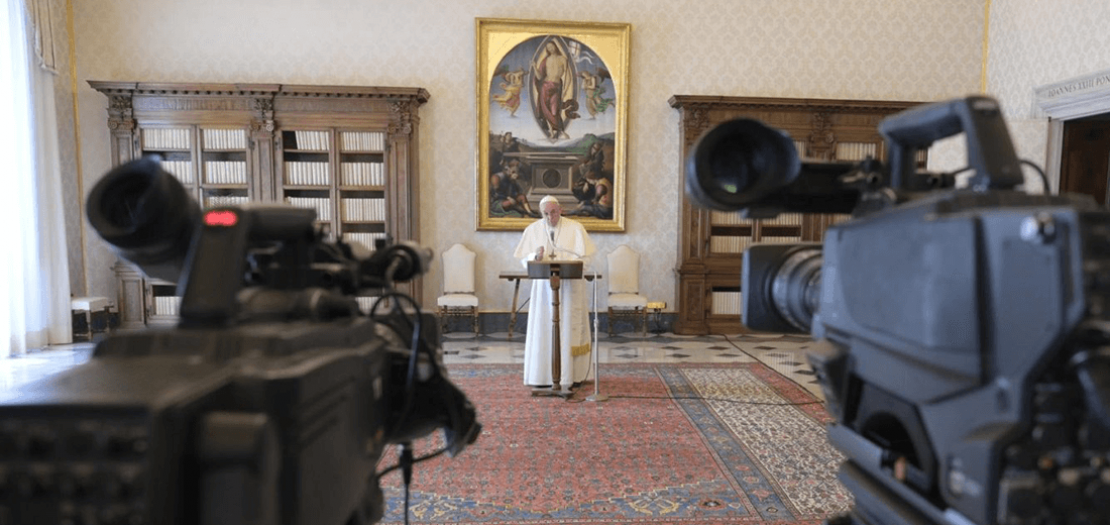 البابا فرنسيس يتلو صلاة التبشير الملائكي، قبل ظهر اليوم الاحد