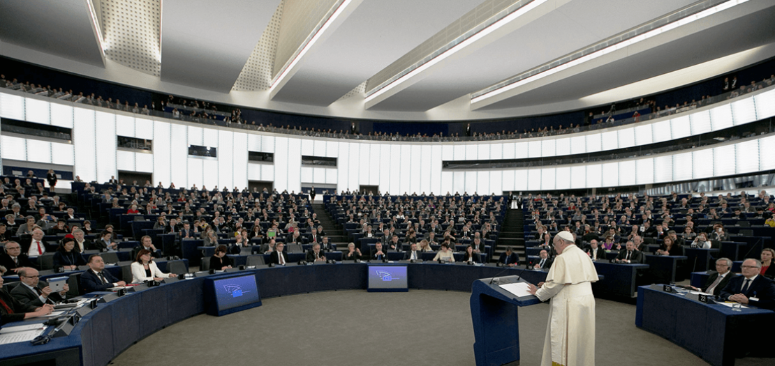 خطاب البابا فرنسيس أمام البرلمان الأوروبي، نوفمبر 2014