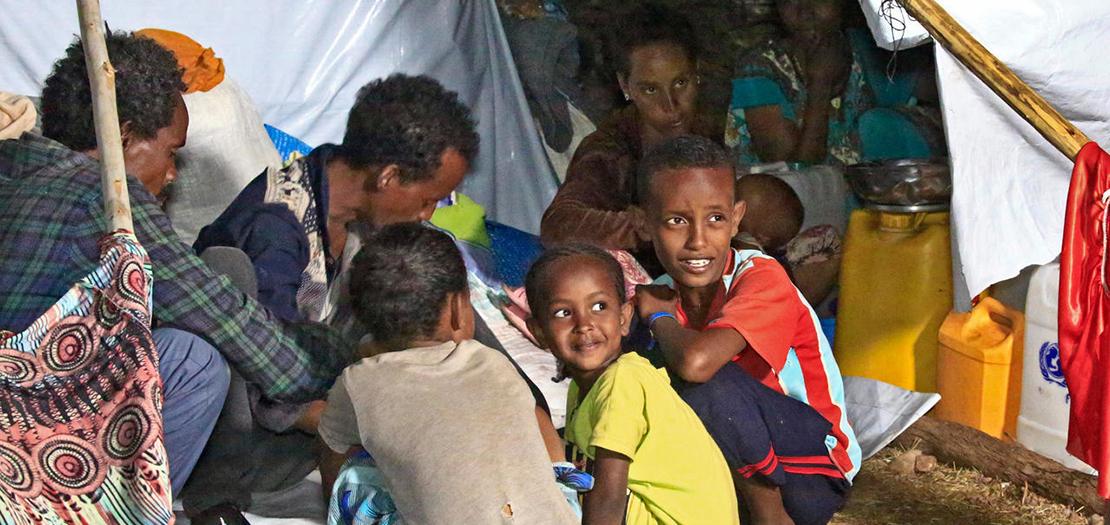 إثيوبيون في مخيّم لاستقبال اللاجئين في القضارف، 19 تشرين الثاني 2020
