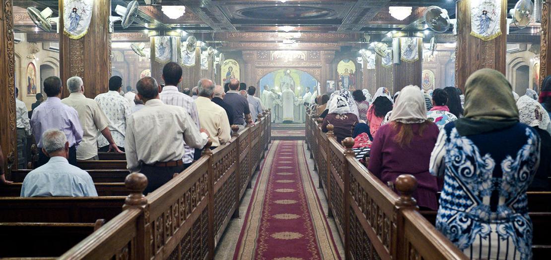 صورة من الارشيف من كنيسة في القاهرة بتاريخ 16 أيار 2014