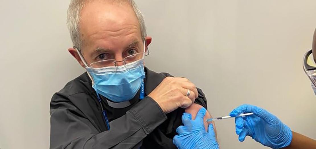 رئيس أساقفة كانتربري يتلقى اللقاح ضد فيروس كورونا، 18 كانون الثاني 2021