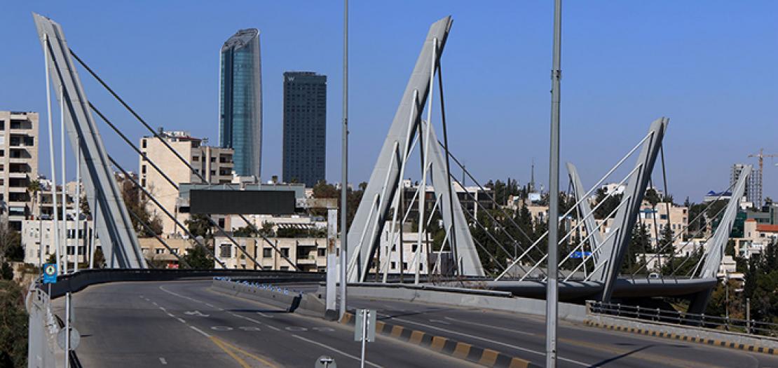 حظر تجول شامل في العاصمة الأردنية عمّان، يوم الجمعة (صلاح ملكاوي/المملكة)