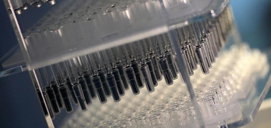 عقاقير وحقن للقاح بايونتيك-فايزر تنتجها شركة شوت في مقرها في ماينز في 20 تشرين الثاني 2020