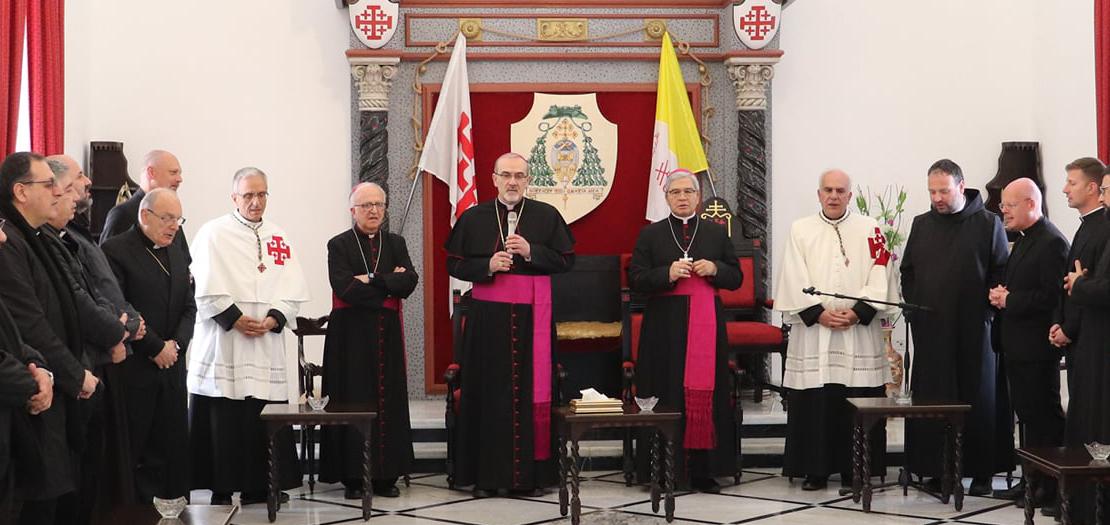 جانب من مؤتمر إعلان المطرانين الجديدين