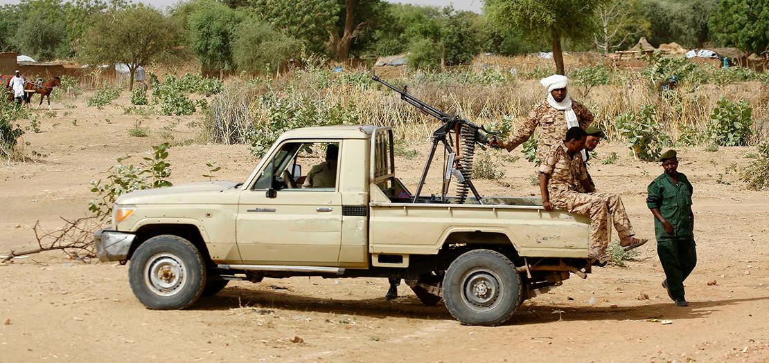 قوات الأمن السودانية في منطقة دارفور، في 2 نيسان 2016