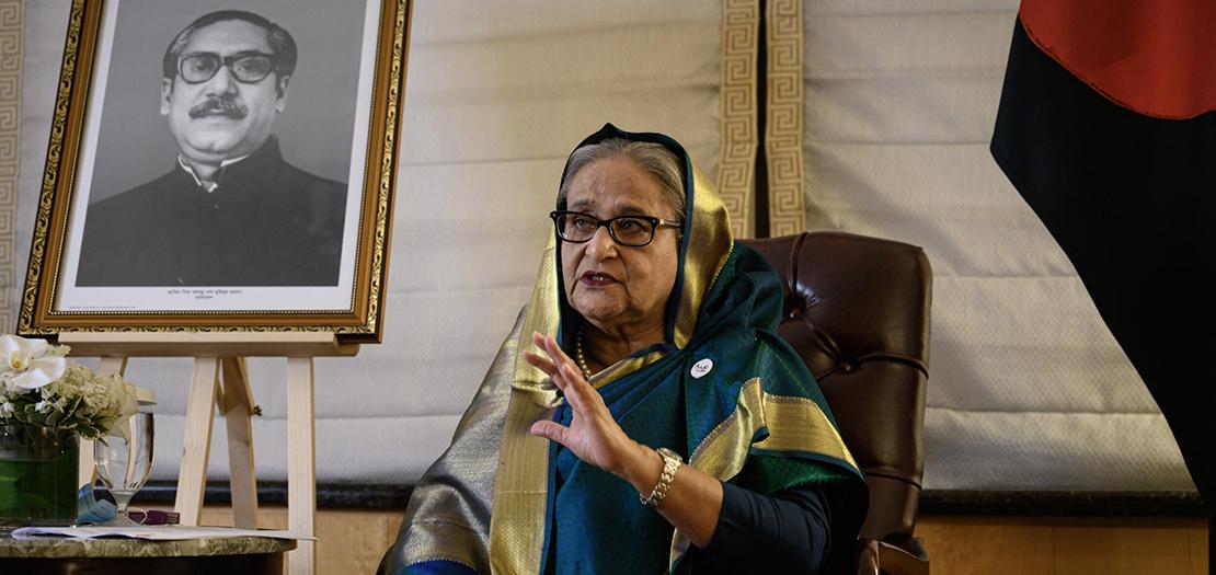 رئيسة وزراء بنغلادش الشيخة حسينة في نيويورك في 22 أيلول 2022