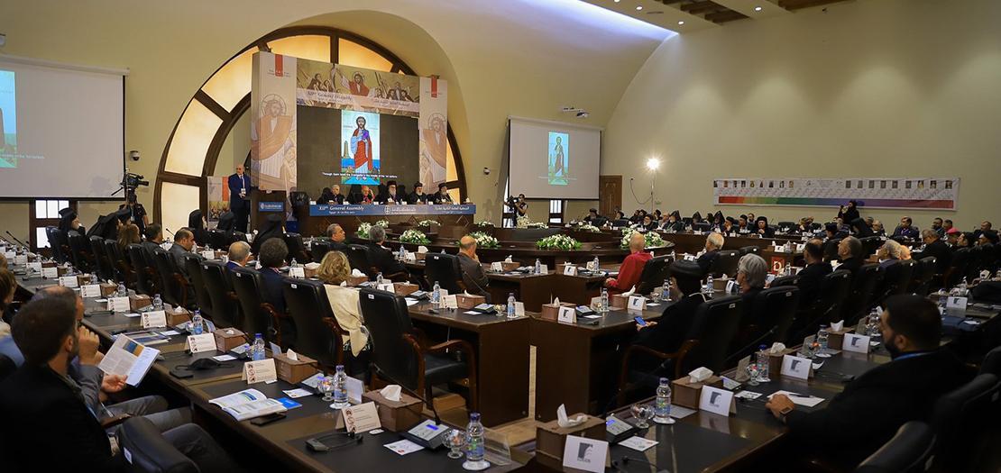 افتتحا الجمعية العامة الثانية عشرة لمجلس كنائس الشرق الأوسط، في وادي النطرون بمصر، أيار 2022