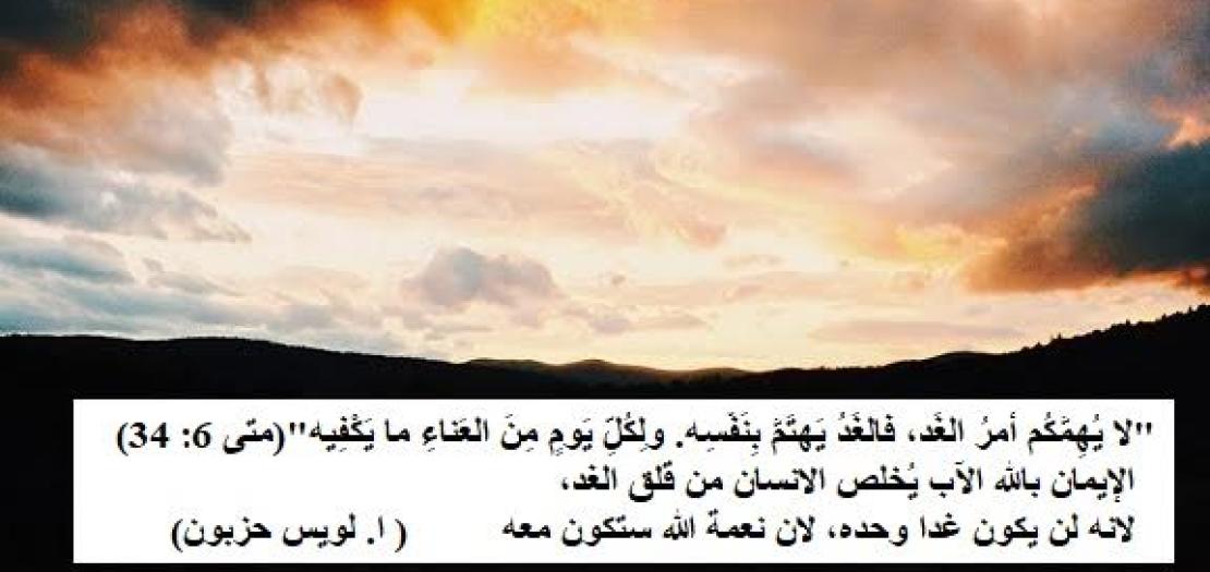 الأحد الثامن من السنة: العِنَايةُ الإِلهِيَّة والثِقةُ الإنسَانيَّة (متى 6: 24-34)