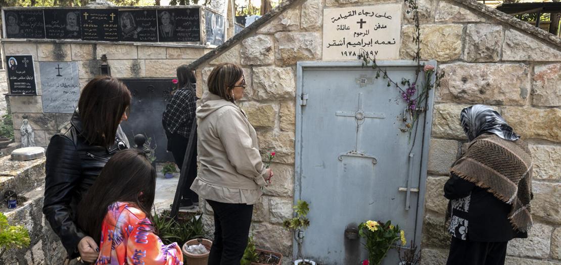 مقبرة وكنيسة هما كل ما تبقى من إقرث التي أجبر الجيش سكانها على المغادرة بعد أشهر من قيام إسرائيل عام 1948
