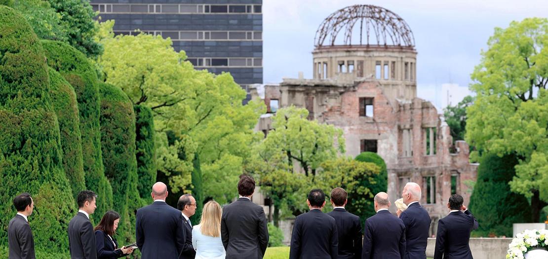 قادة دول مجموعة السبع يزورون حديقة هيروشيما التذكارية للسلام، 19 أيار 2023