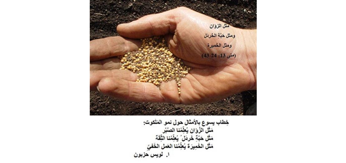 الأحَد السَّادس عَشر من السنة: مَثَل الزُّؤان وحَبَّةِ الخَردَل وَالخَميرة (متى 13: 24-43) 