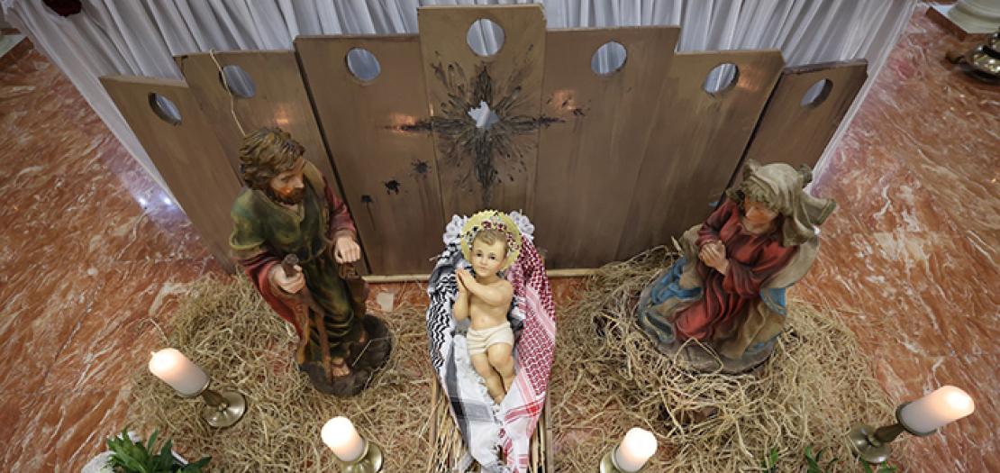 مشهد الميلاد في كنيسة قلب يسوع  - تلاع العلي، عمّان