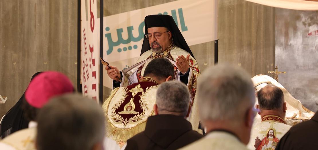 البطريرك إبراهيم إسحق (تصوير: موقع أبونا)