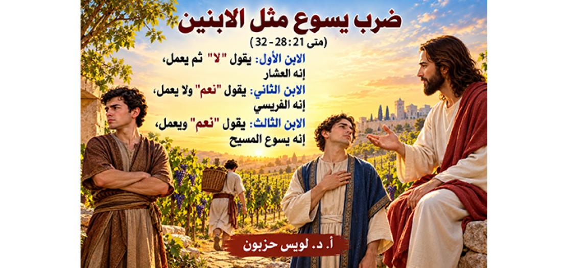 الأحَد السَّادس والعِشْرون مِن السَّنة: مَثَلِ الابْنَيْنِ: كَيْفَ نَعِيشُ مَا نَقُولُ؟ (متى 21: 28-32)